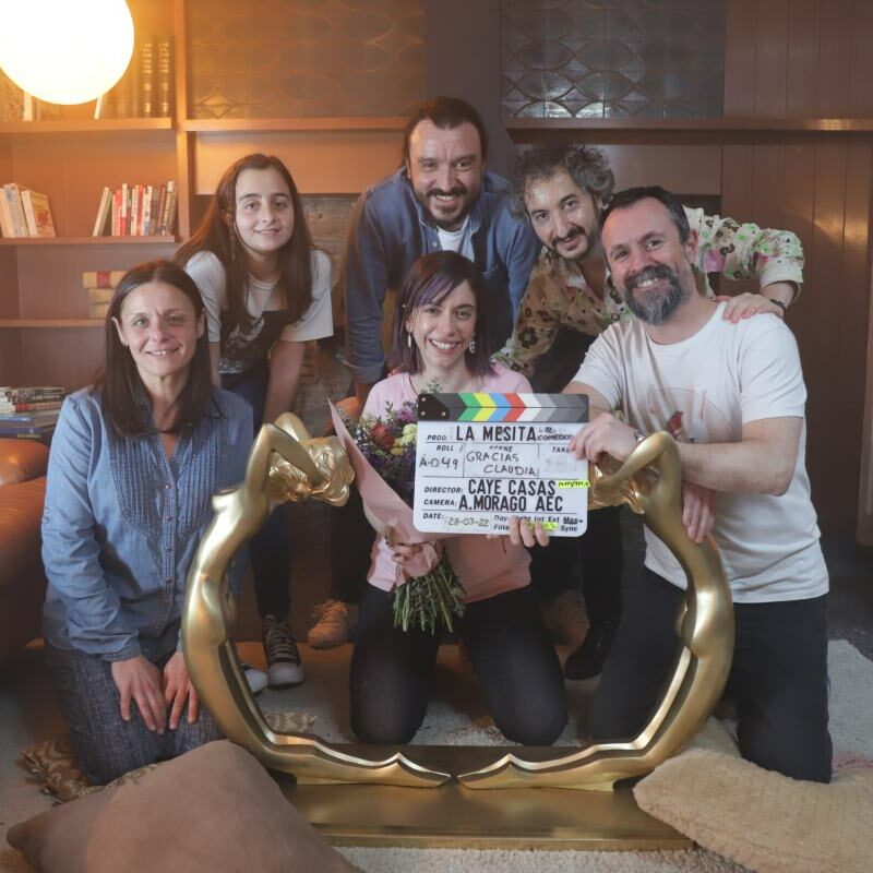 Portrait de Caye Casas et les acteurs d'Accident Domestique